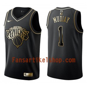 NBA New York Knicks Trikot Emmanuel Mudiay 1 Nike Schwarz Golden Edition Swingman - Herren